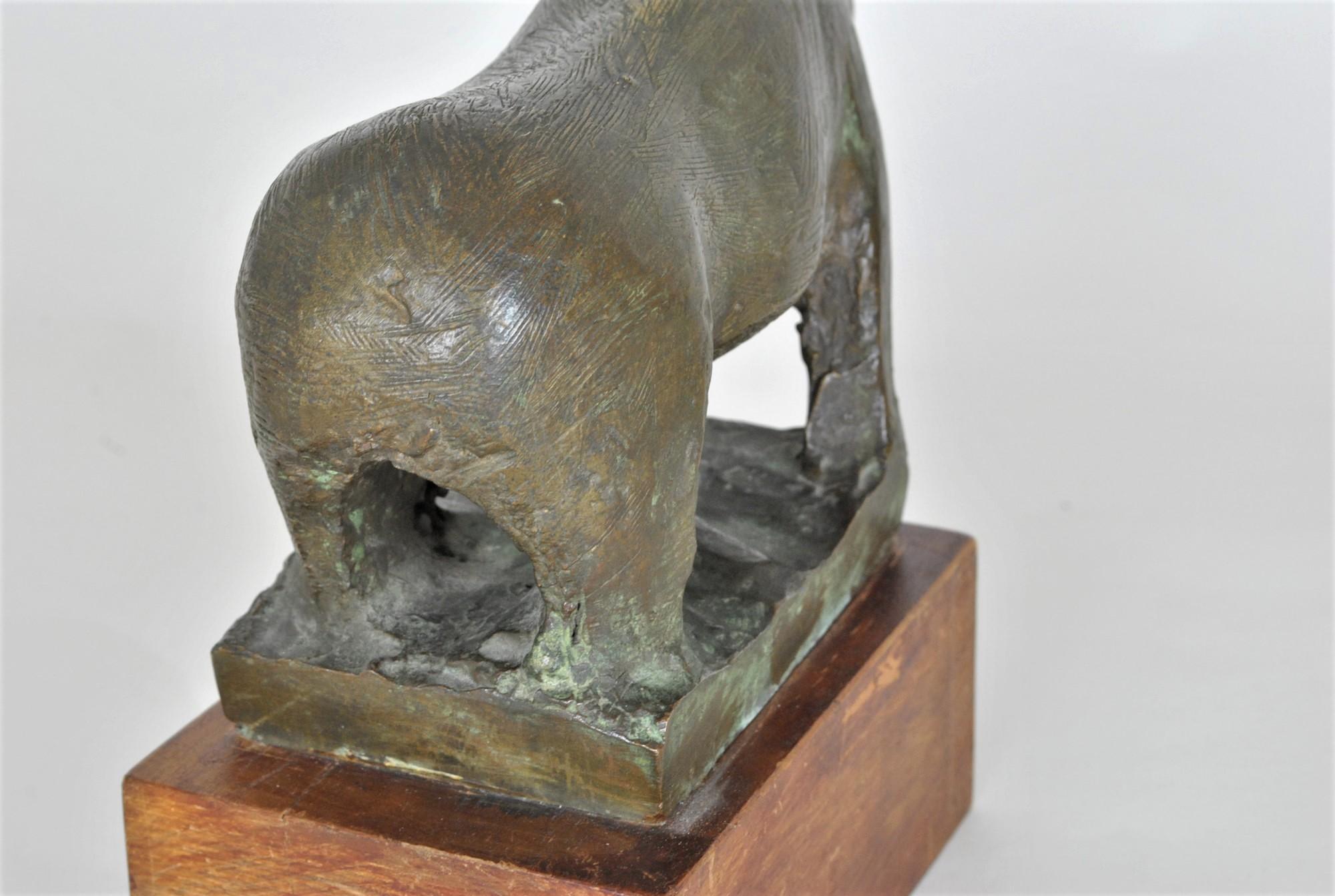 Animal sin cabeza, escultura de bronce, años 50/60 en venta 1