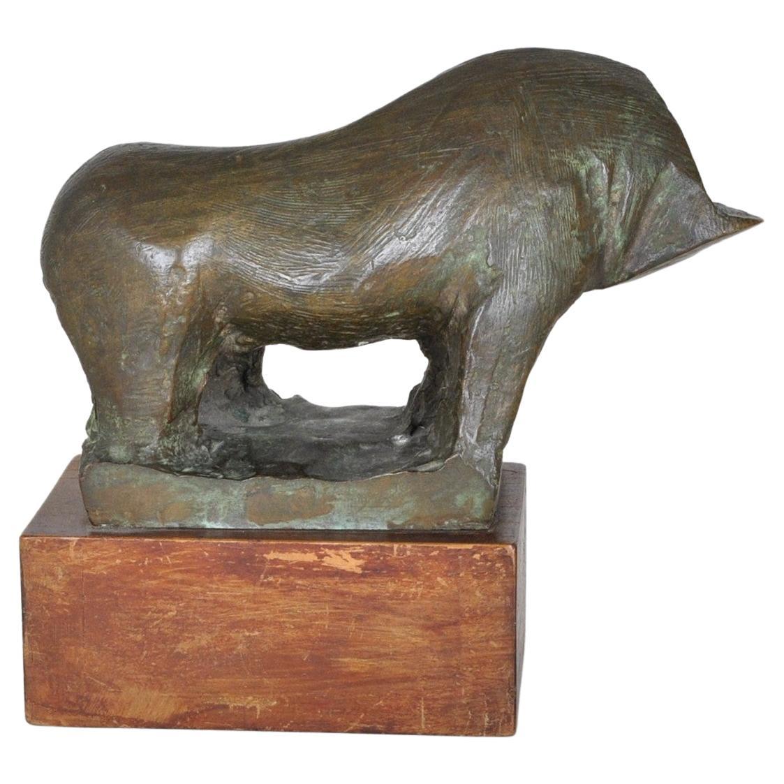 Headless Animal, Bronze Sculpture, 50s/60s