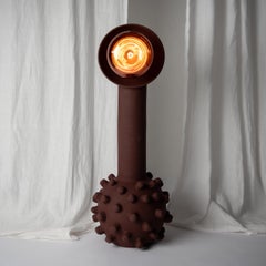 Handcrafted Terracotta Floor Lamp by Liliana Silva, Modern Design