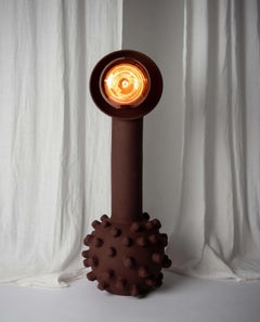 Headlight Sculptural Floor Lamp in Ceramic by Liliana Silva