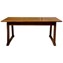 Antique Heal & Son Arts & Crafts Oak Refrectory Dining Table c1905