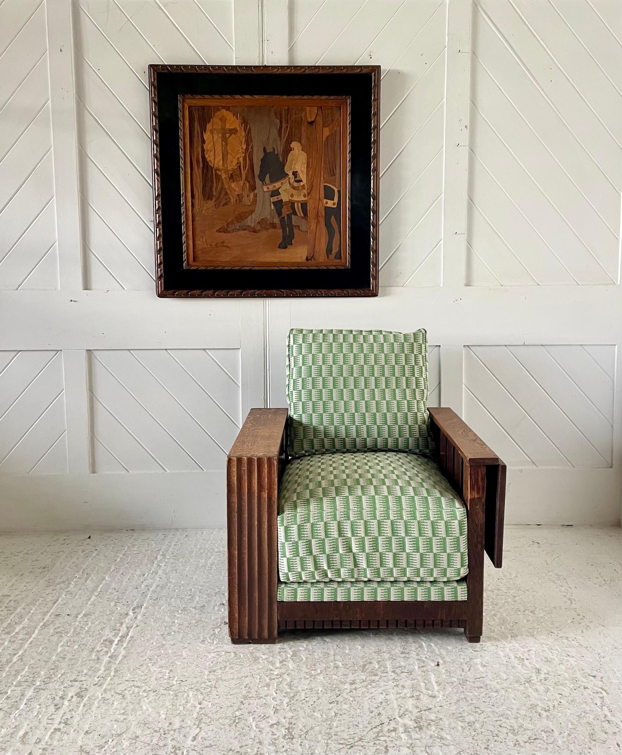 Chaise de bibliothèque en Oak Oak Heal & Son en vente 2