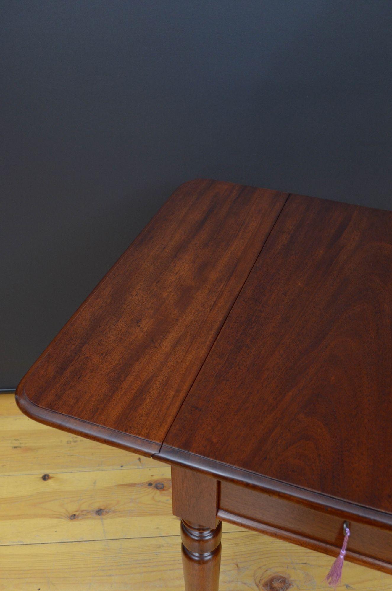 Anglais Heal & Son Table victorienne à abattant en acajou vers 1850 en vente
