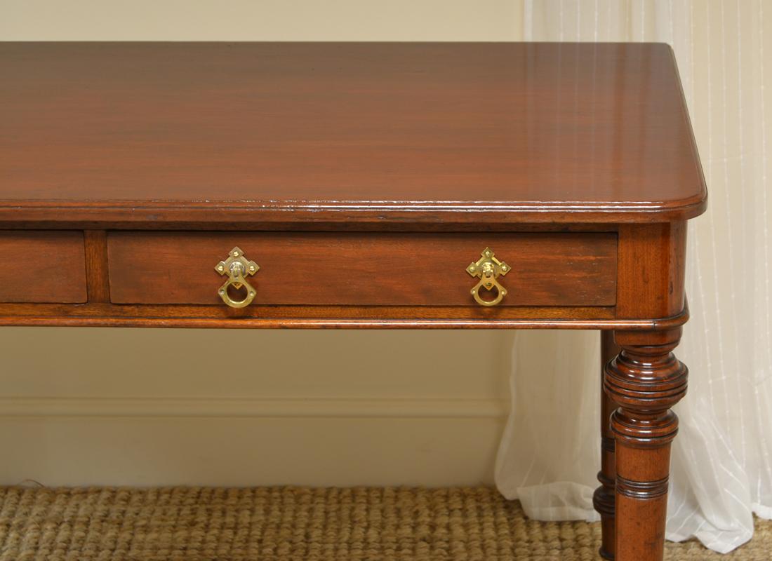 19th Century Heal & Son Victorian Mahogany Side or Writing Table