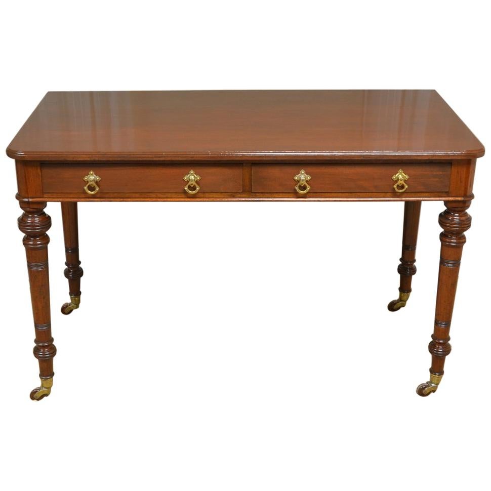 Heal & Son Victorian Mahogany Side or Writing Table