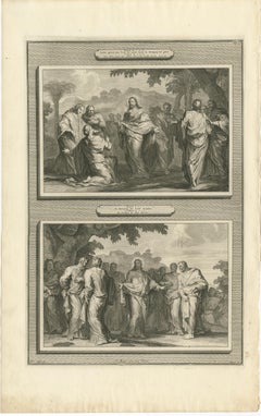 Healing of a Possessed Man & Calling of the Apostles, Pieter Mortier, ca. 1700