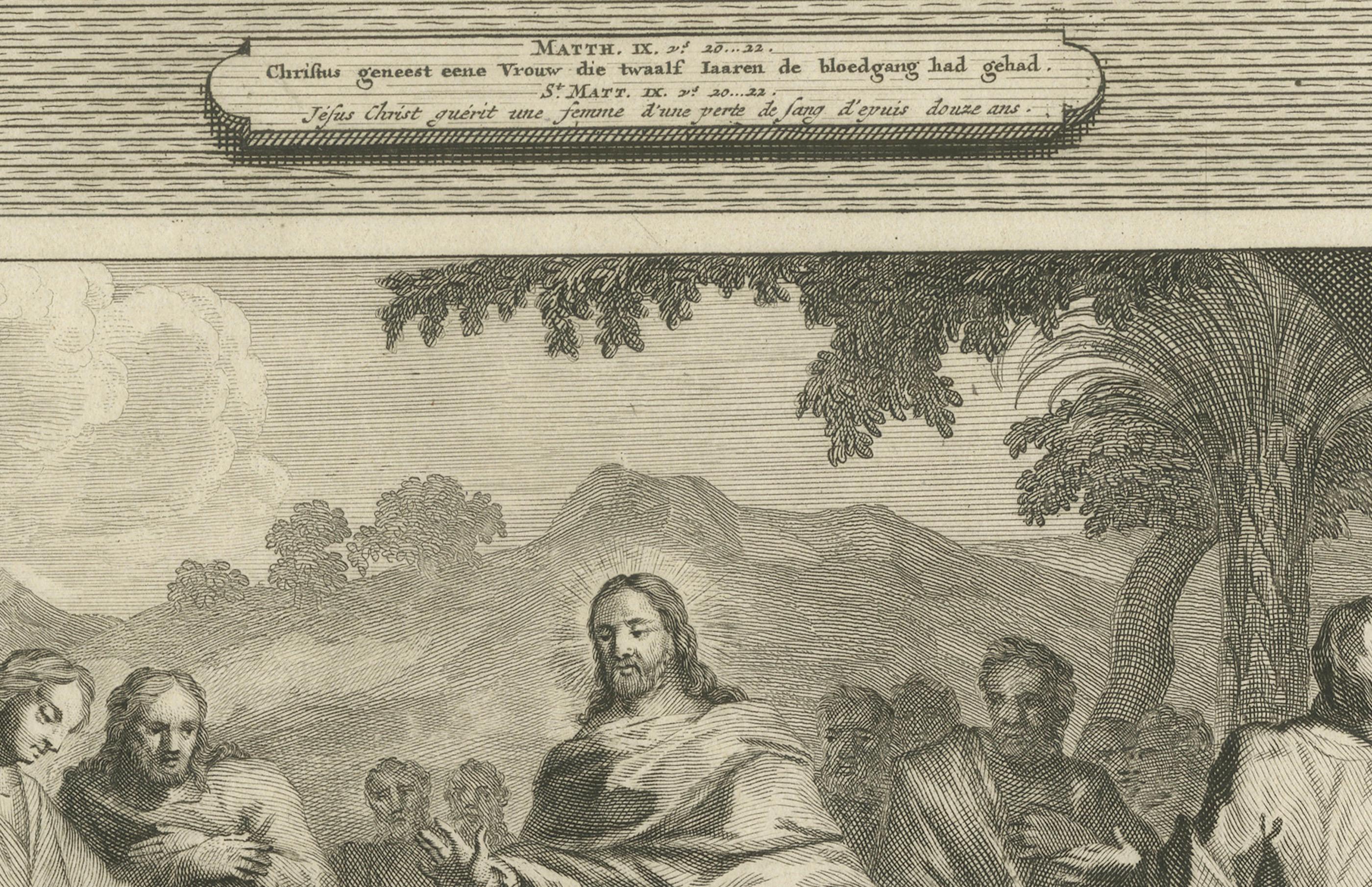 Début du XVIIIe siècle Guérison d'un possédé et appel des apôtres, Pieter Mortier, vers 1700 en vente