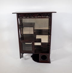 Heals and Son. An Anglo-japanese Aesthetic Movement set of ebonized wall shelves