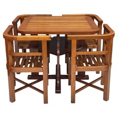 Ensemble de tables et chaises de Heal's Card d'Angleterre, vers 1930