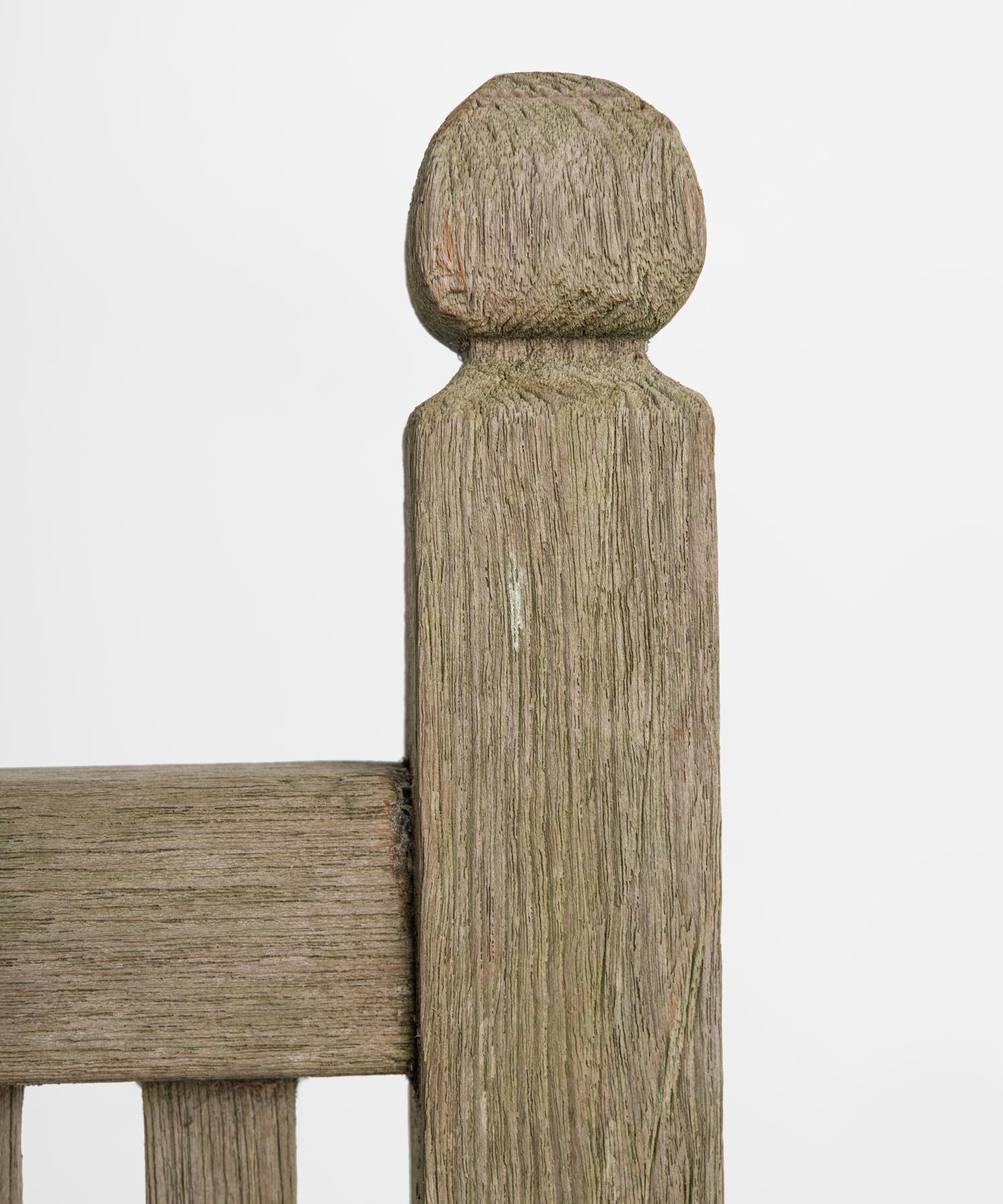 English Heals Edwardian Garden Bench, England, circa 1910