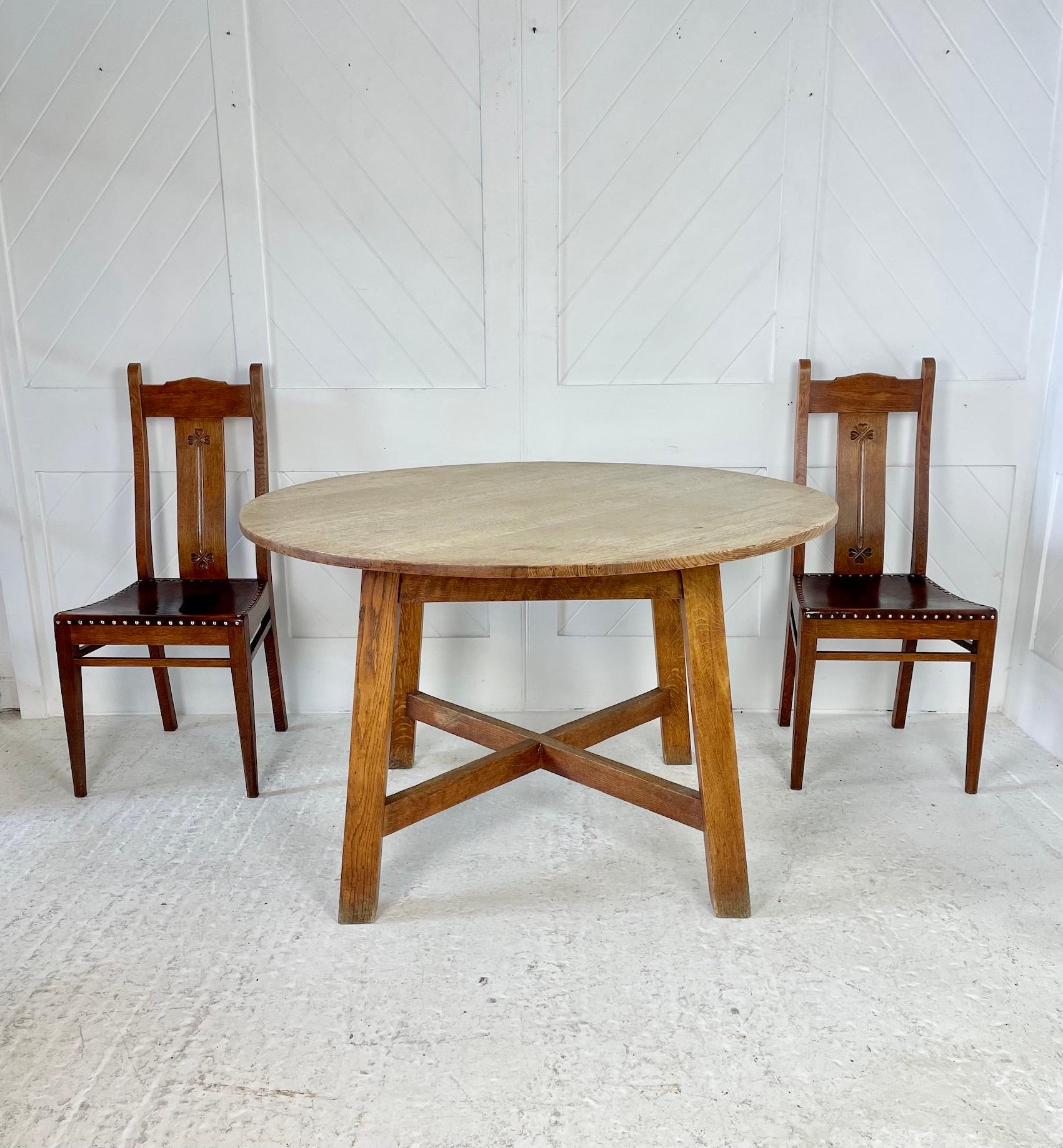 Heal's 'Letchworth' Oak Dining Table In Good Condition In Petworth, GB