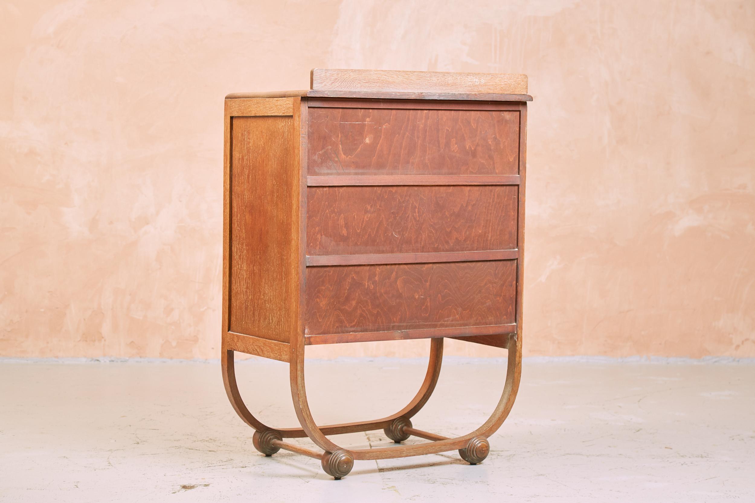 Heals Limed Oak Art Deco Bedroom Furniture Suite, 1930s For Sale at 1stDibs