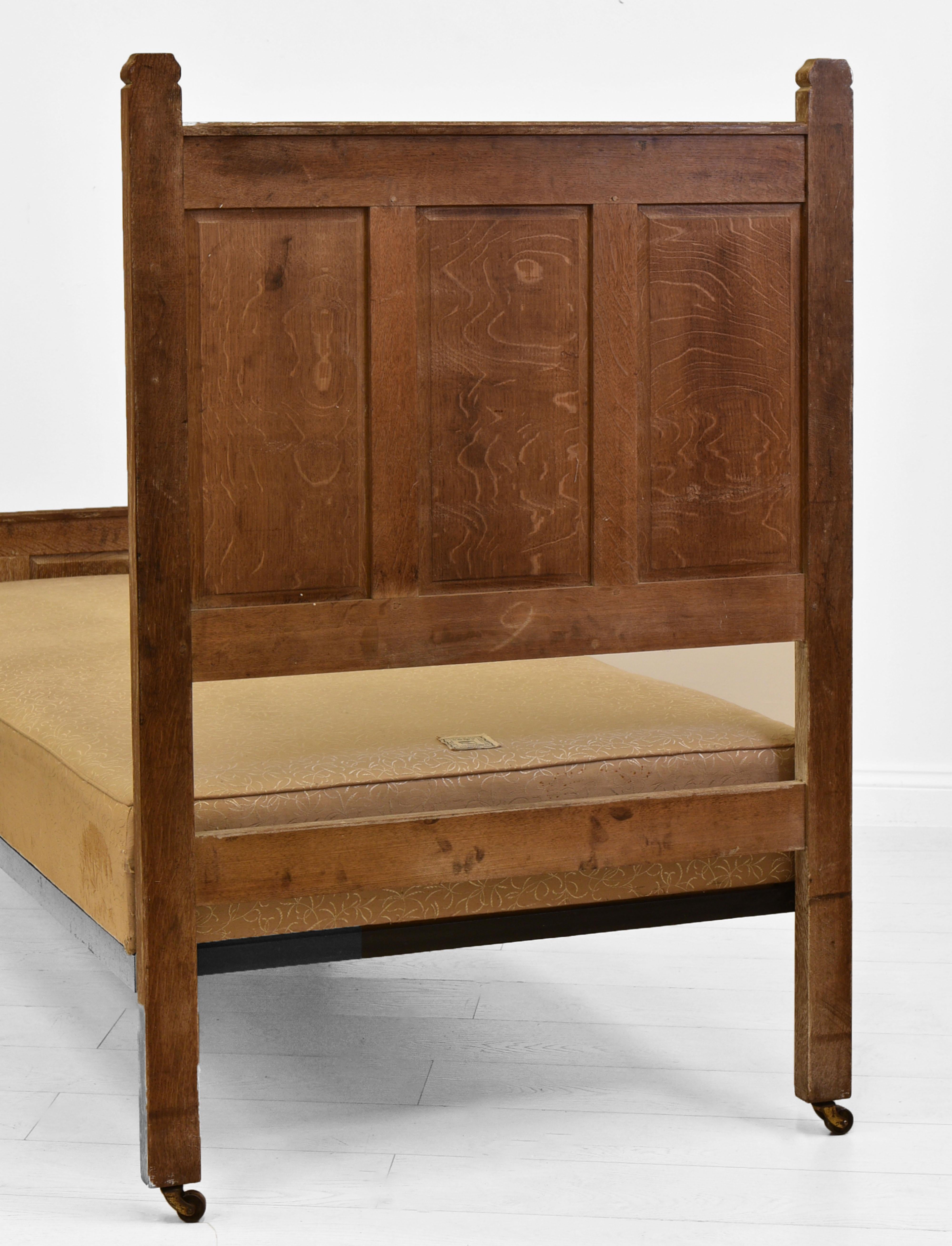 Heals Limed Oak Single Bed, Circa 1930s 12