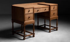 Heals Oak Desk, England, circa 1920