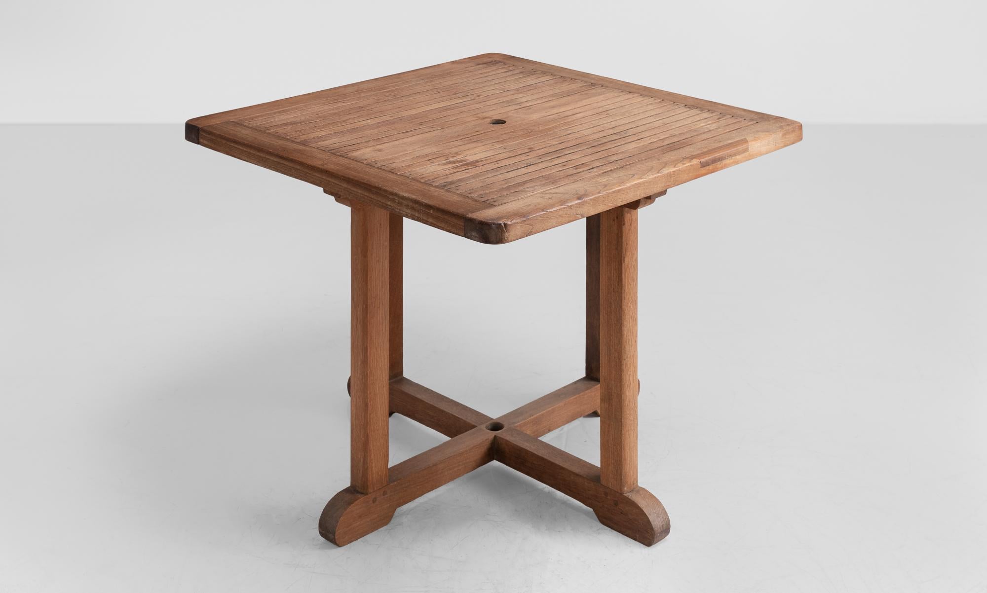 Heal's Teak Garden Set, circa 1930 In Good Condition In Culver City, CA