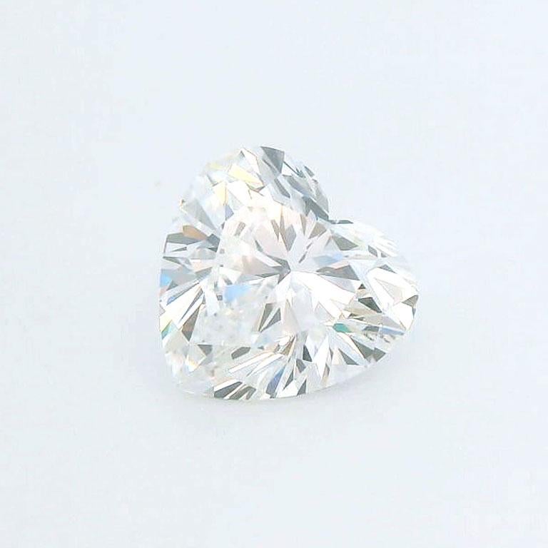 Heart 1 Carat Certified Loose Diamond - E SI2, GIA Certified In New Condition In Tustin, CA