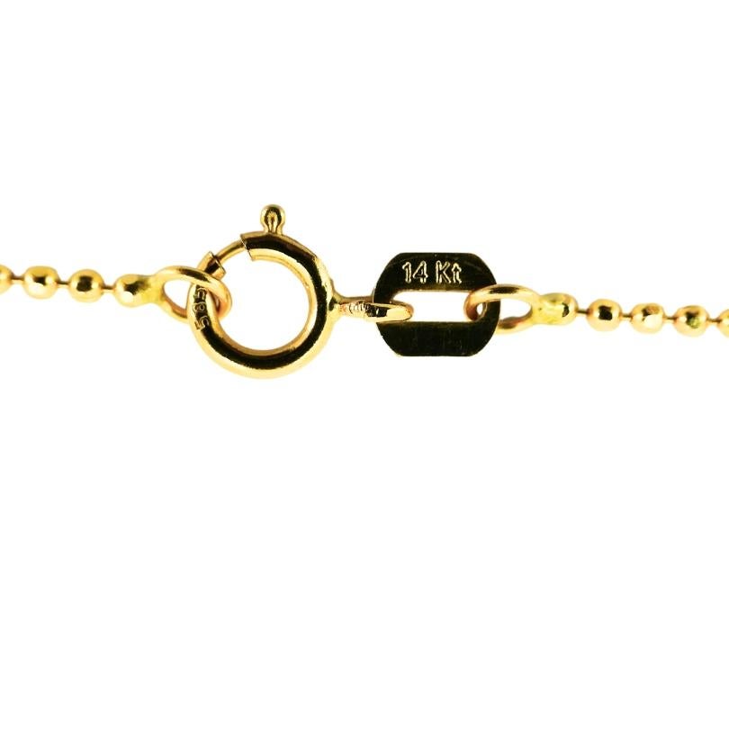 Heart and Crown Pendant Citrine 14k Gold Necklace For Sale 3