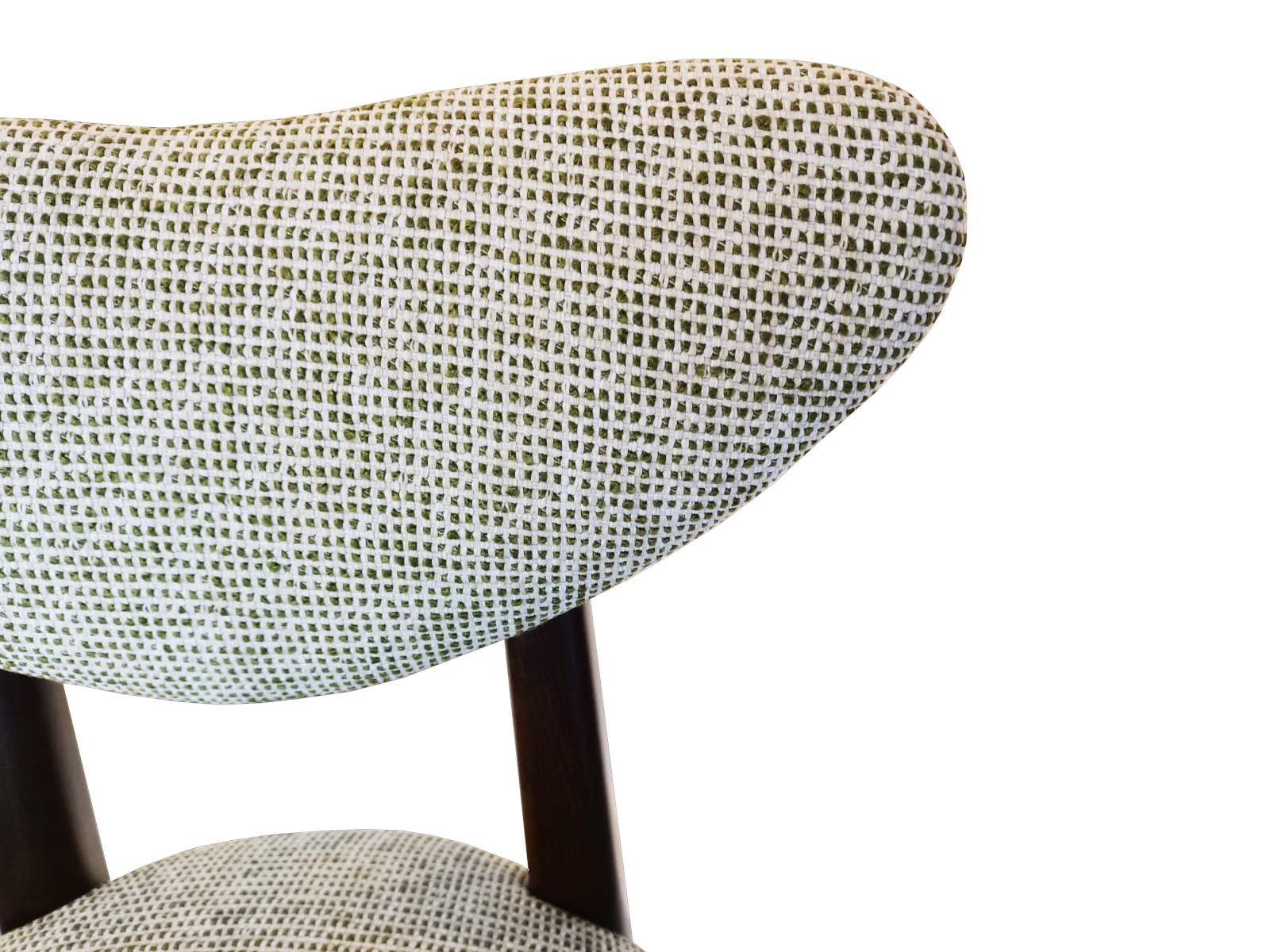 Chaise tabouret de bar Heart, tissu blanc et vert, par Vintola Studio, Europe. Neuf - En vente à 05-080 Hornowek, PL
