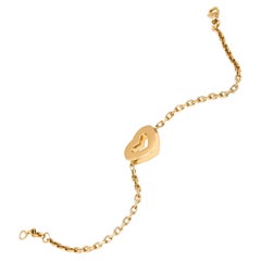 Heart Bracelet in 18kt Gold by Mohamad Kamra