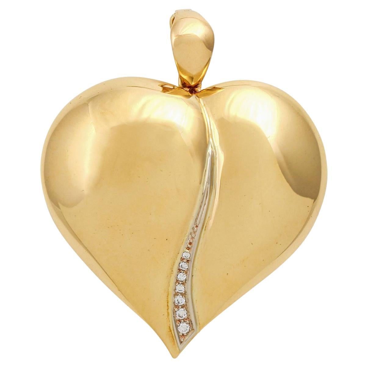 Diamond Double Heart Brooch at 1stDibs tiffany and co double heart