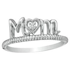 Heart Centered 14K Yellow Gold MOM Ring