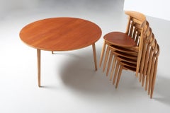 Heart chairs with a FH4602 table - Hans J. Wegner