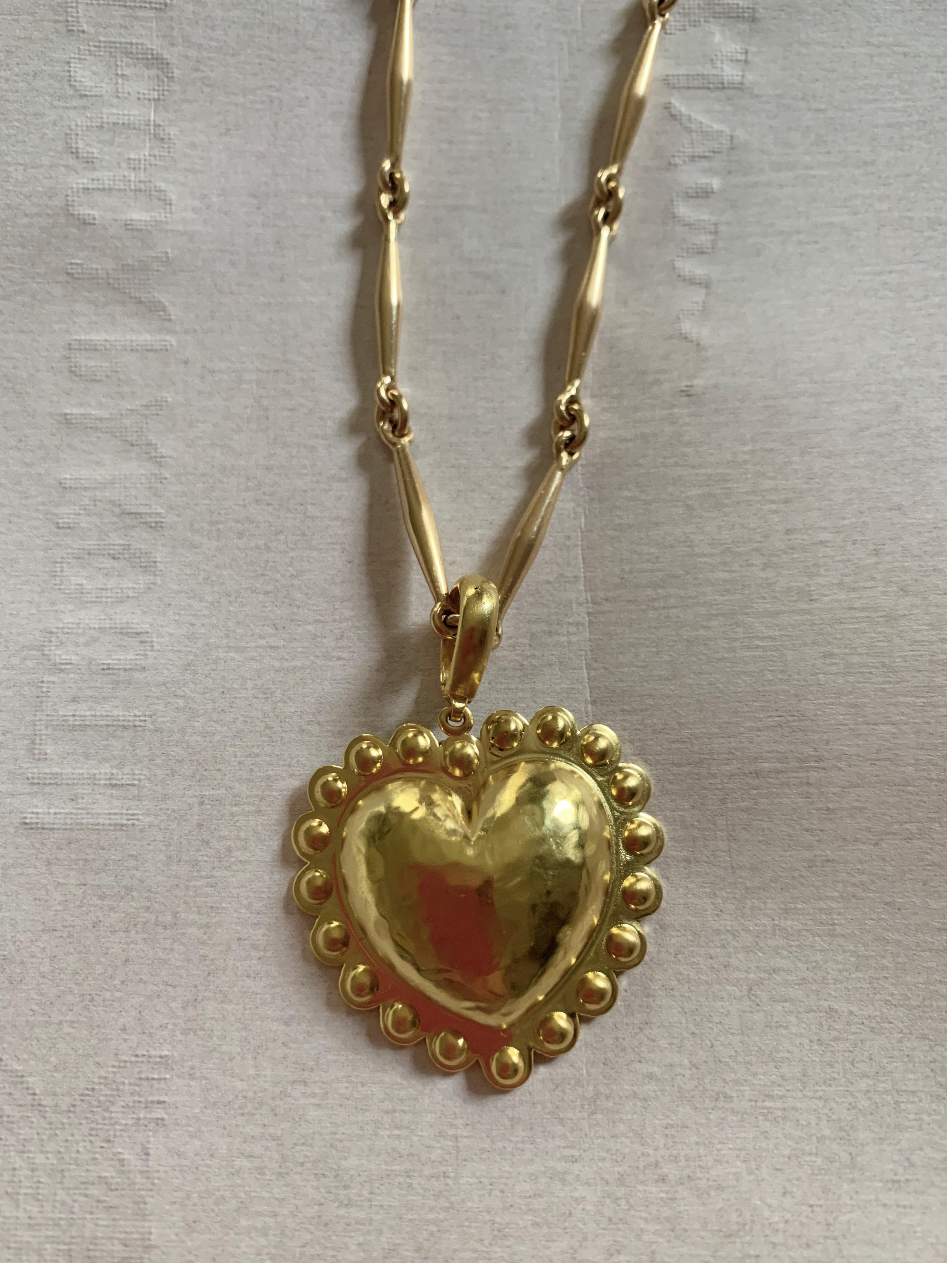 Heart Charm 18 Karat Yellow Gold In New Condition For Sale In Athens, GR
