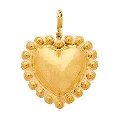 Heart Charm 18 Karat Yellow Gold