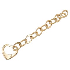 Heart Charm Link Bracelet in 18kt Yellow Gold
