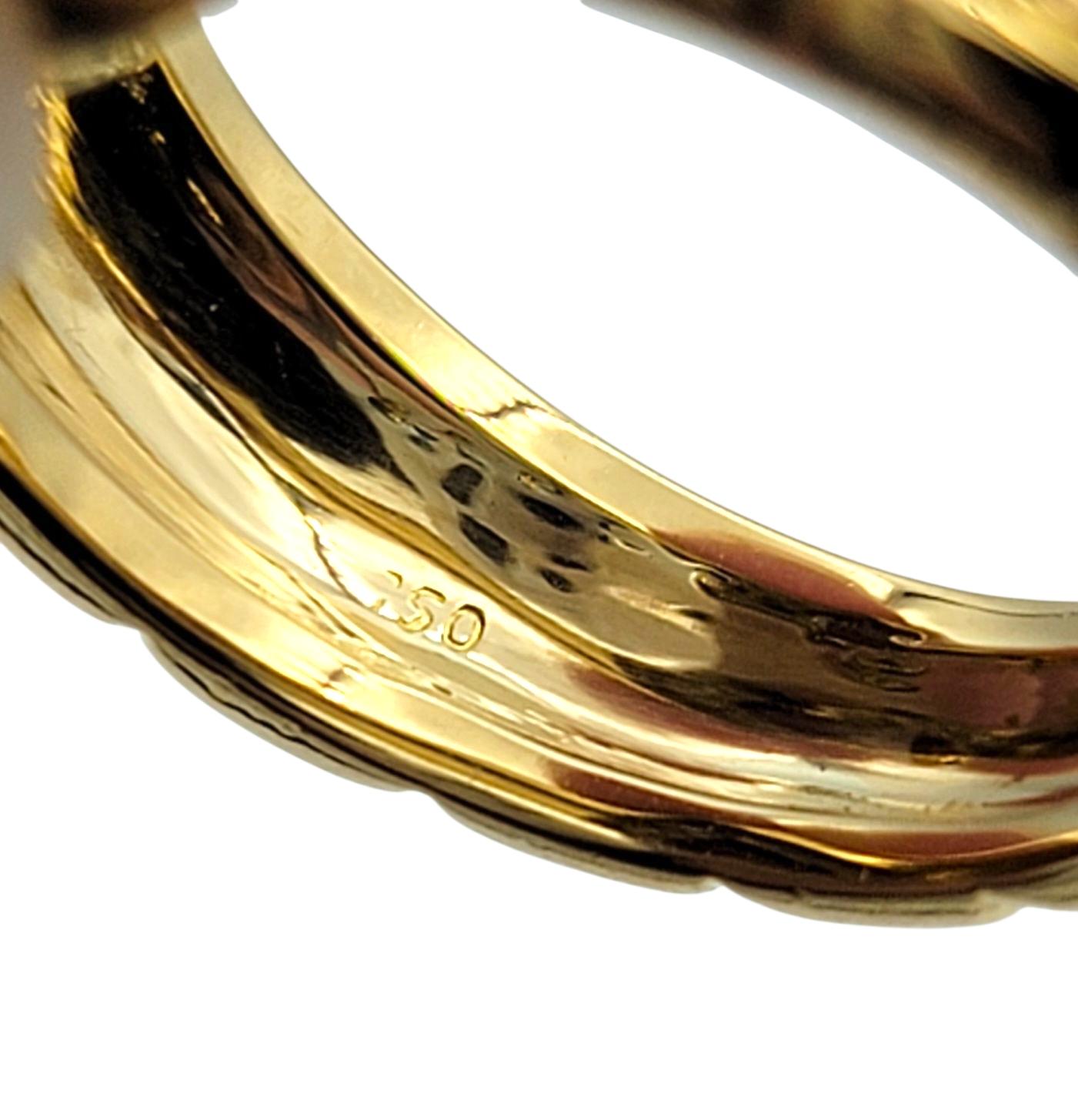 Heart Cut Citrine and Pavé Diamond Halo Cocktail Ring in 20 Karat Yellow Gold For Sale 2