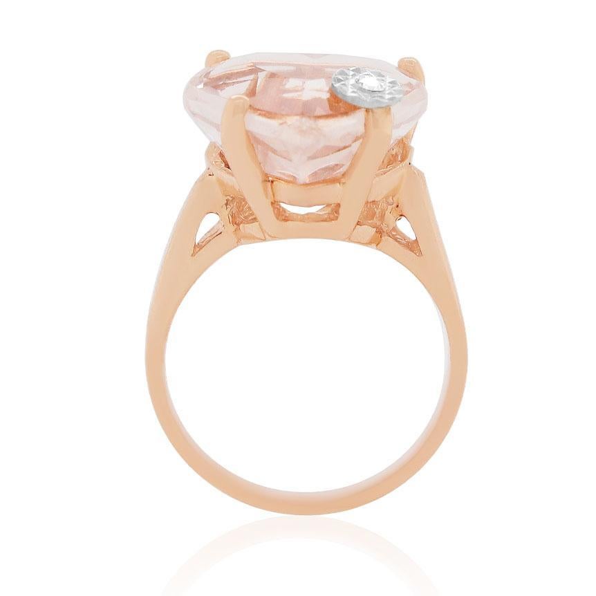 morganite heart ring