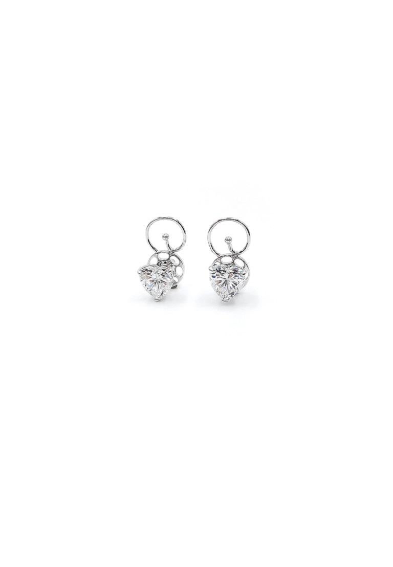 White stud earring
･ You've got options: Available in white or yellow gold plate
･ The basics: Rhodium Plated Silver 925
･ Sparkle on: Our crystals are hand-cut Zirconia (CZ), an exact imitation of diamond