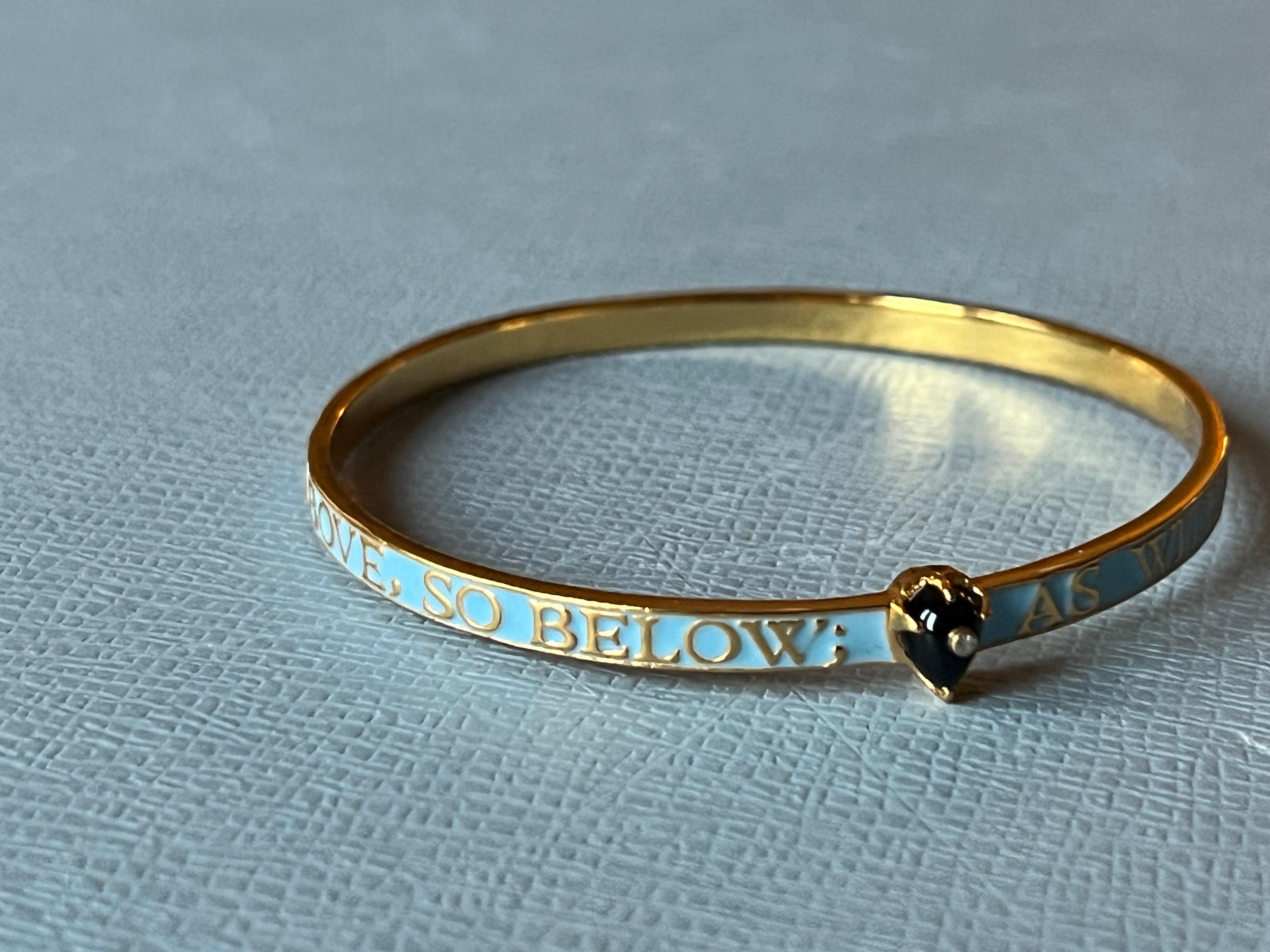 Onice  Bracciale Bangle con diamanti Smalto azzurro in vendita 10