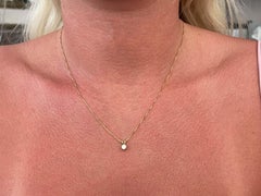 Heart Diamond Necklace 14k Gold