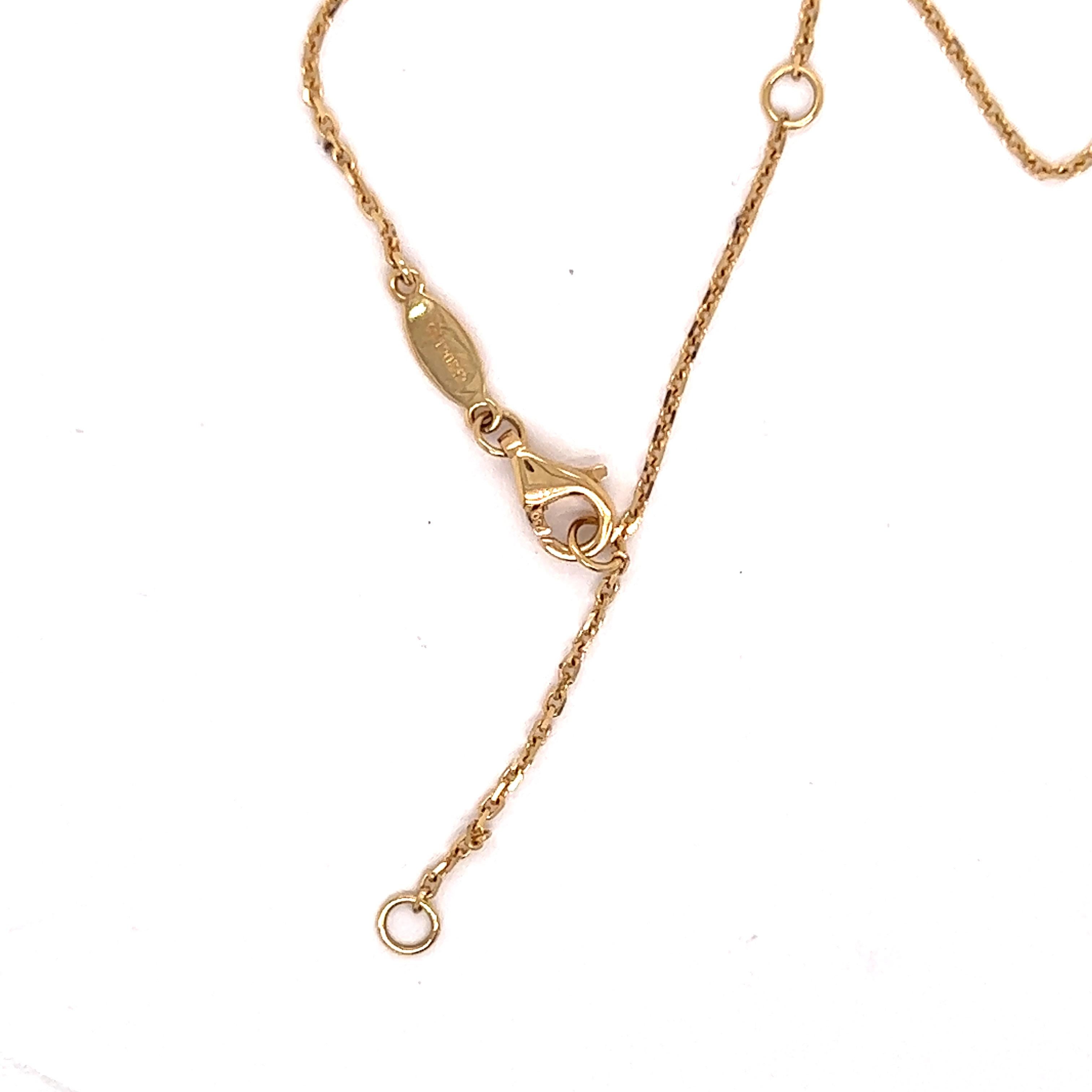 Heart Diamond Necklace in 18kt Yellow Gold 1