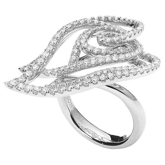 Heart Diamond White Gold Ring For Sale