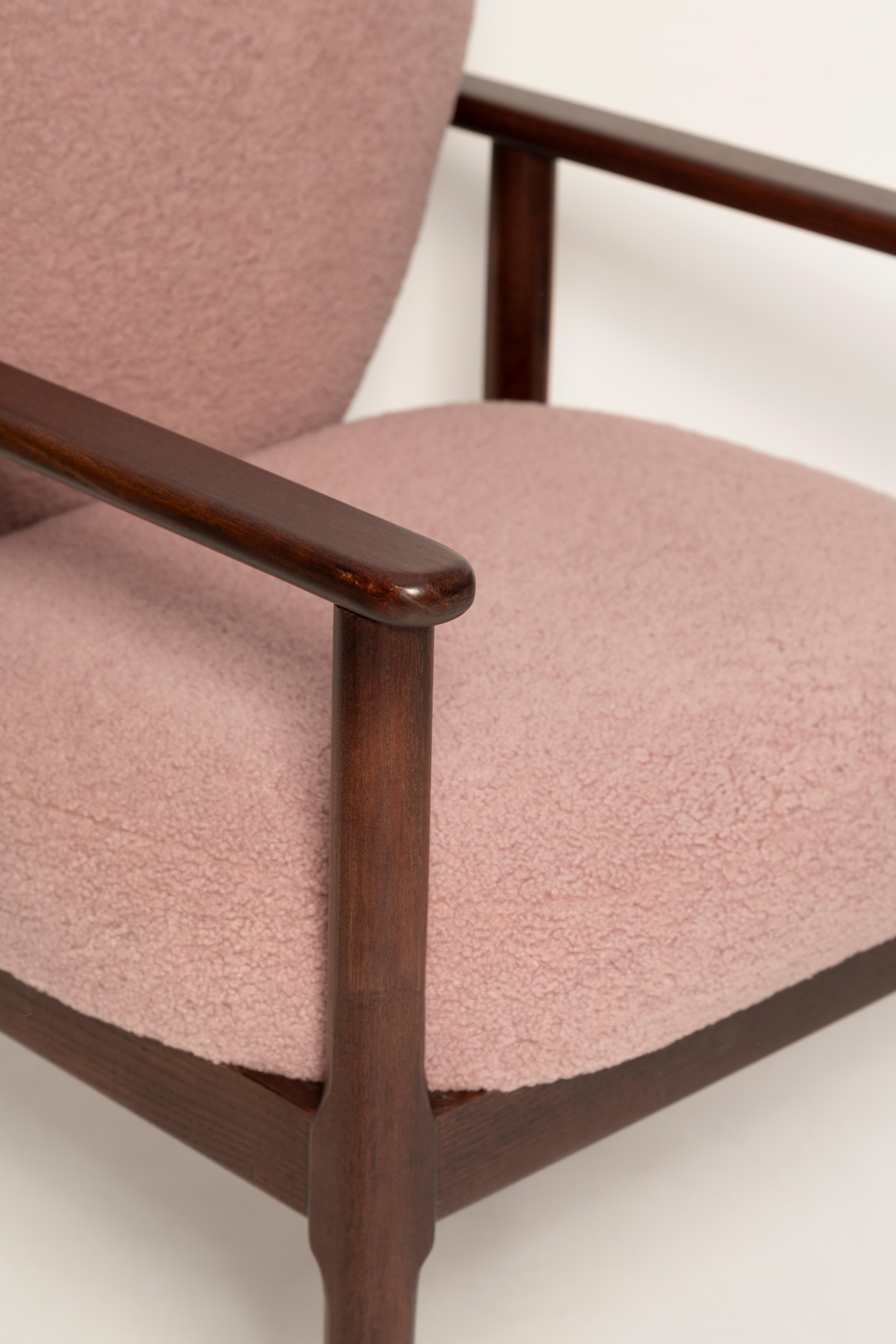Heart Dining Chair, Pink Boucle, Vintola Studio, Europe, Poland For Sale 2