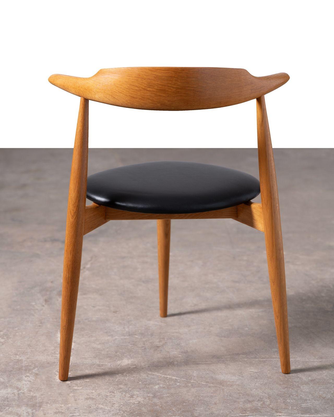 Heart Dining Chairs by Hans Wegner for Fritz Hansen For Sale 3