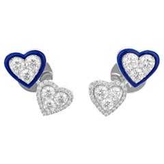 Heart Enamel Studs