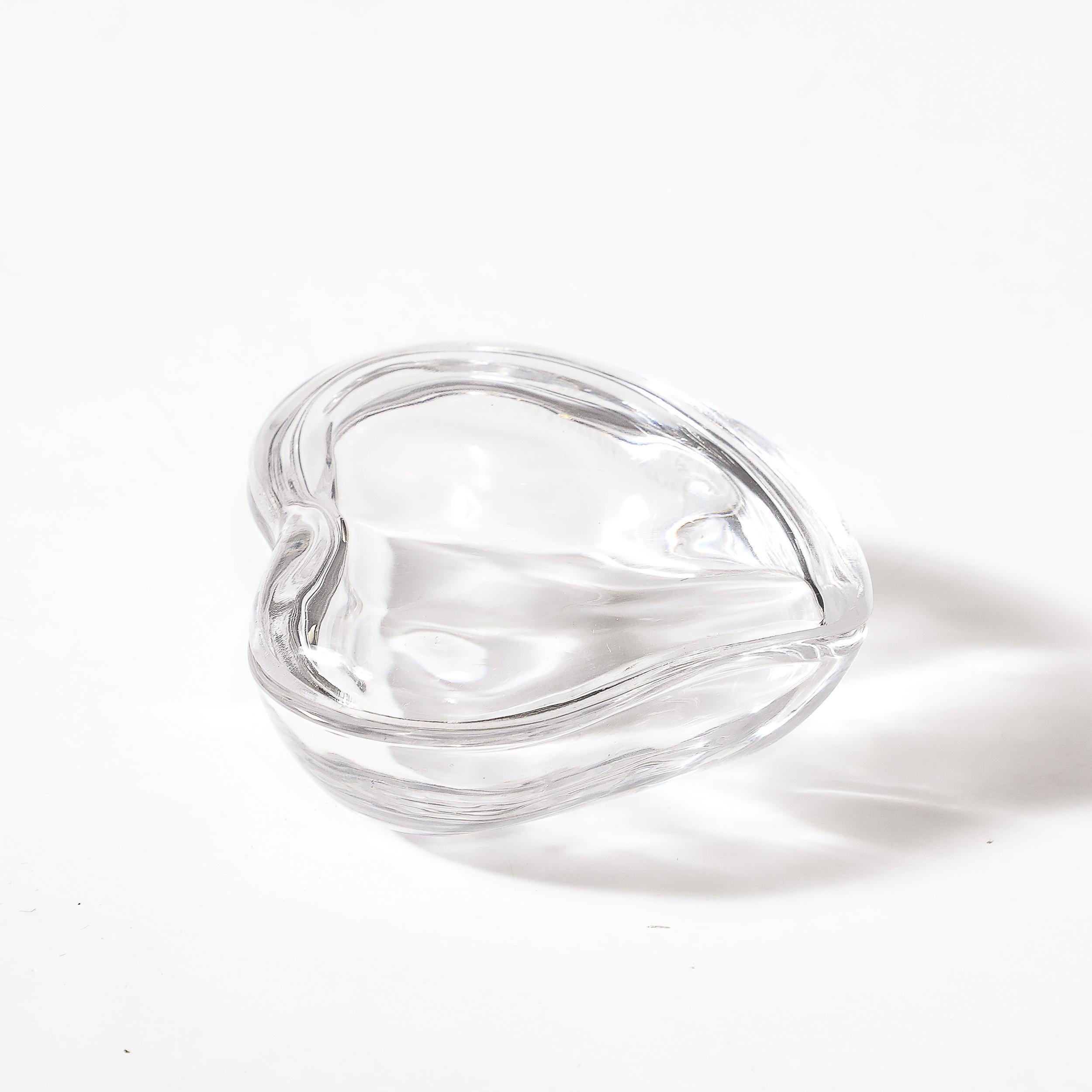 Trinket Box in Herzform aus Glas, signiert Elsa Peretti für Tiffany & Co. im Angebot 4