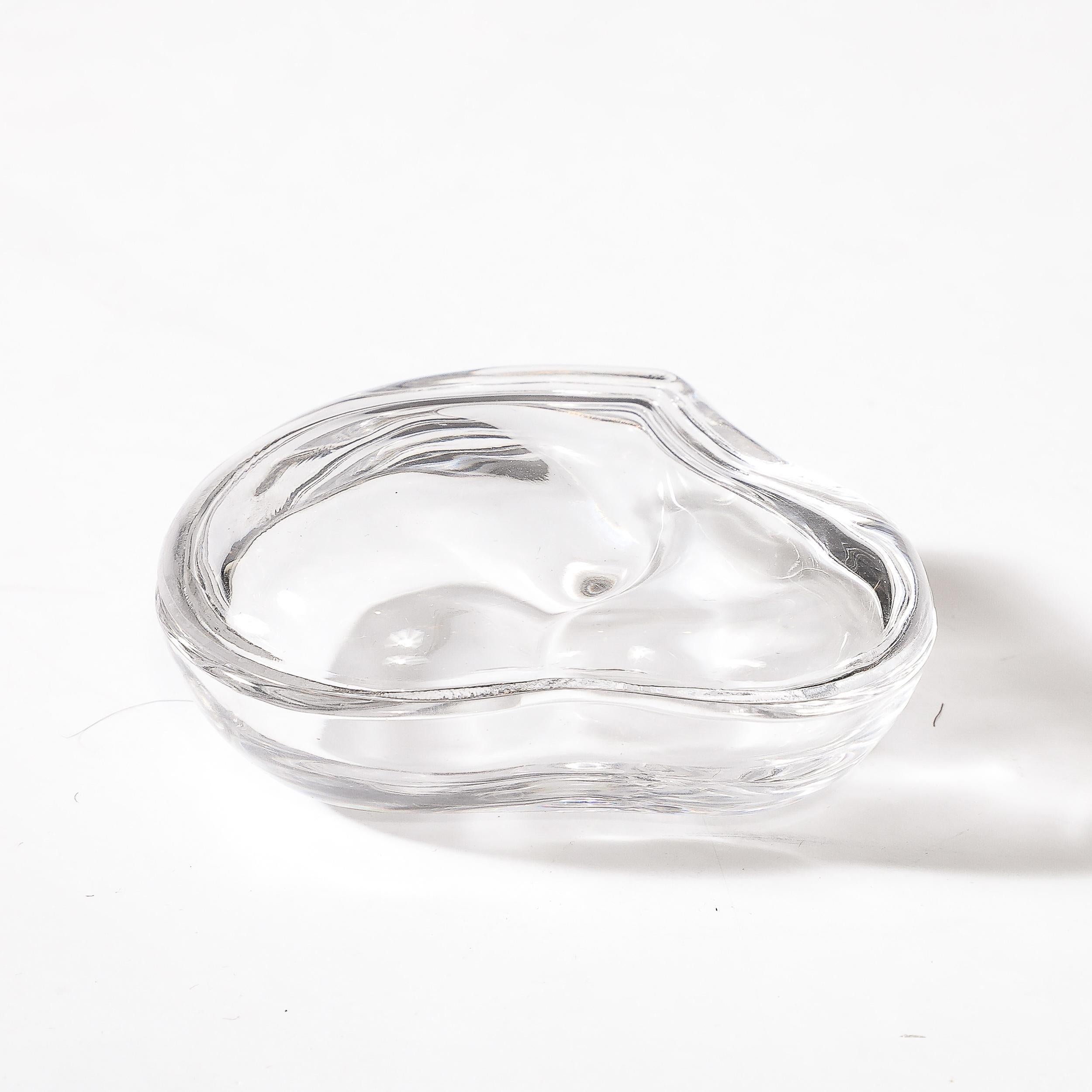 Trinket Box in Herzform aus Glas, signiert Elsa Peretti für Tiffany & Co. im Angebot 5