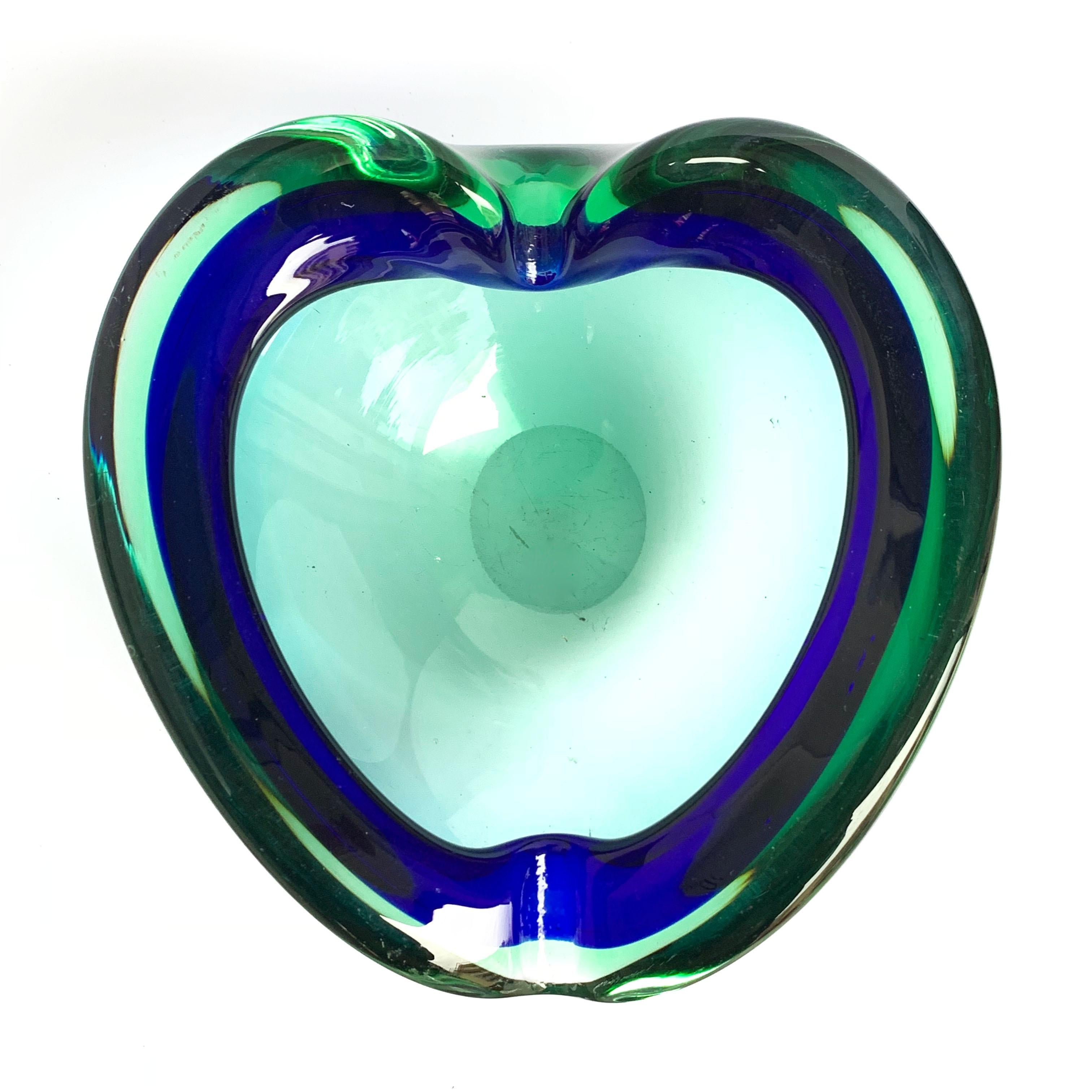 blue glass bowl