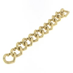 Heart Groumette Bracelet 18 Karat Yellow Gold