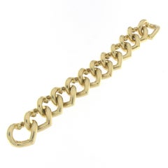 Heart Groumette Bracelet 18 Karat Yellow Gold