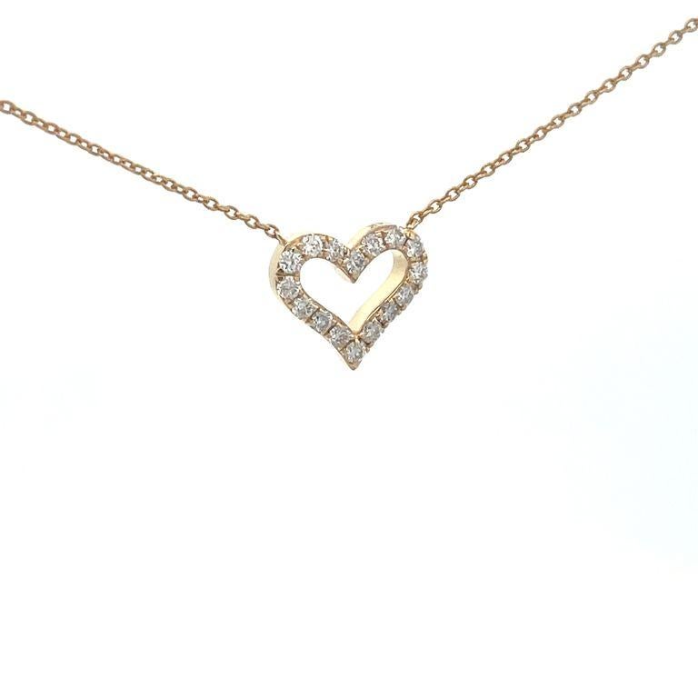 Introducing Our stunning heart shape pendant, heart shape pendant is the perfect accessory to add elegance and elevate any outfit. This necklace features a seven-ten round white diamond with a weight of 0.29 carats. This is a beautiful necklace