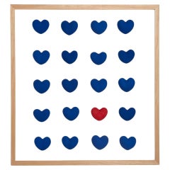 Heart Installation With Frame by Hatsu