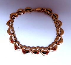 Pulsera con corazones entrelazados Mod Deco, 14kt, 8 mm, 12449*