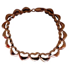 Pulsera con corazones entrelazados Mod Deco, 14kt, 8 mm, 12449*