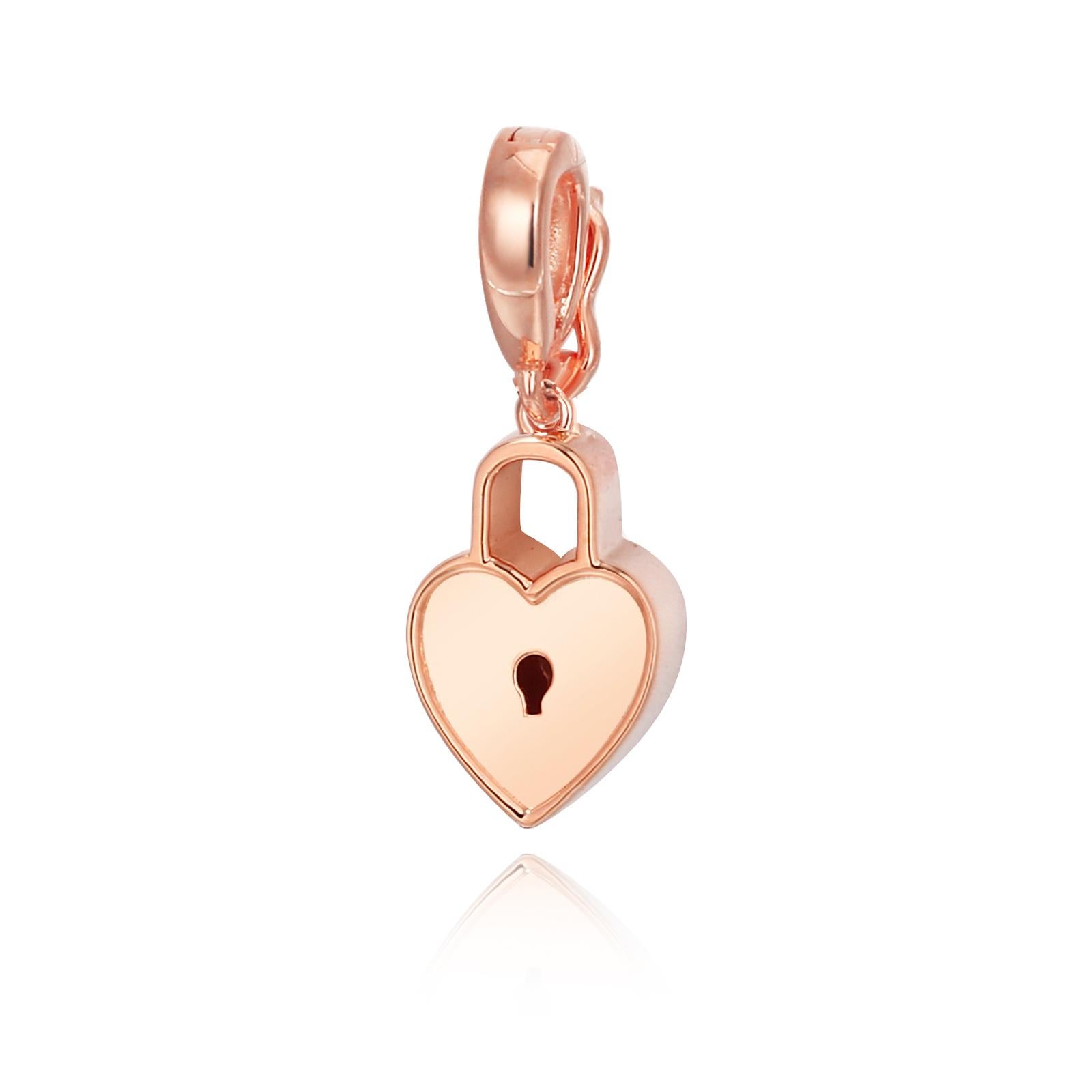 Modern Heart Lock Pendant/Charm For Sale