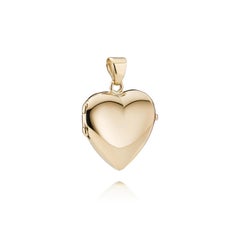 Heart Locket – 14 Karat Gold – Polished Finish – 22 x 24 mm – 4.8 g